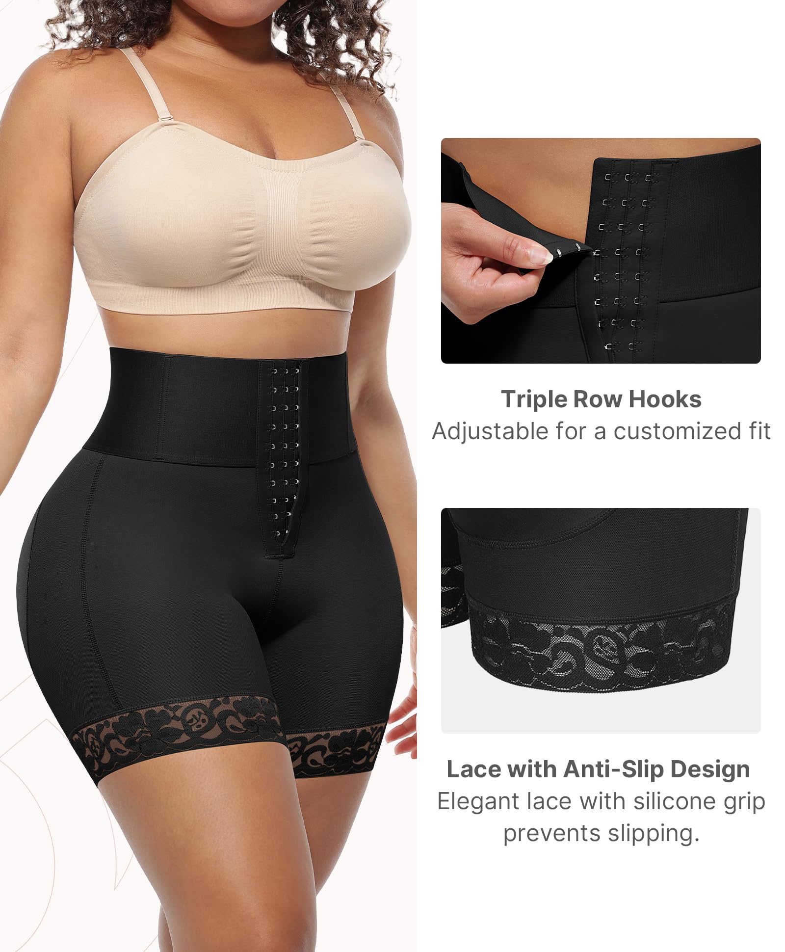 FeelinGirl Butt Lifting Shapewear for Women Tummy Control Body Shaper Shorts Butt Hip Enhancer Shapewear Panties - Image 5