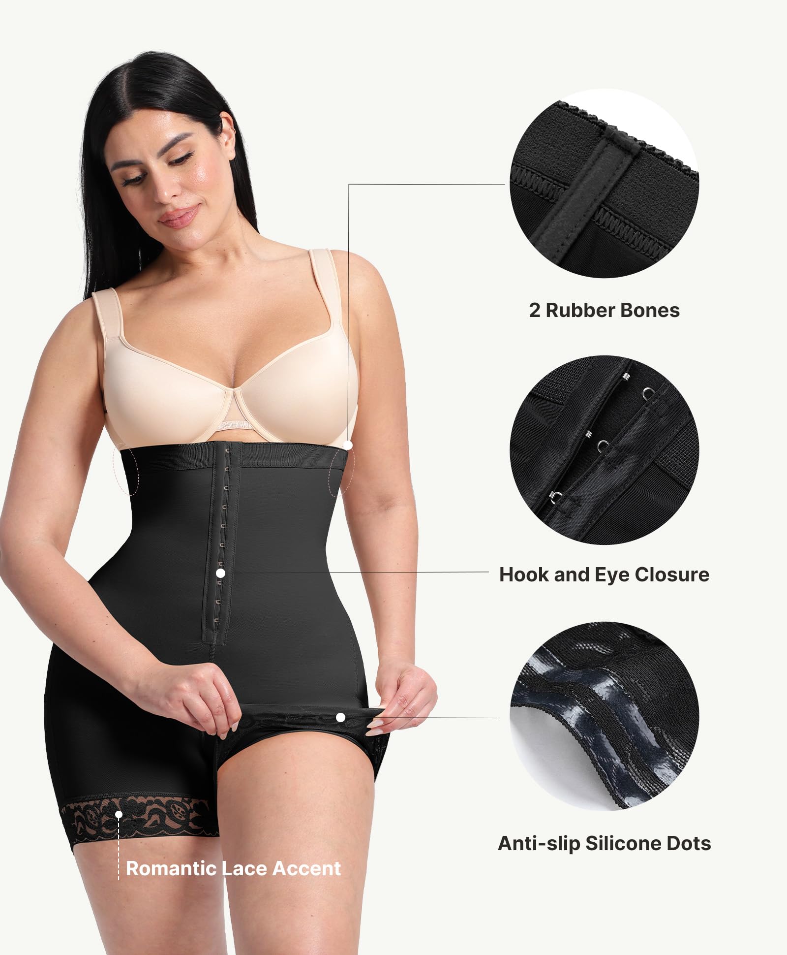 FeelinGirl Shapewear Faja Body Shaper Tummy Control Shapewear Fajas Colombianas Moldeadoras Butt Lifting Shorts - Image 4