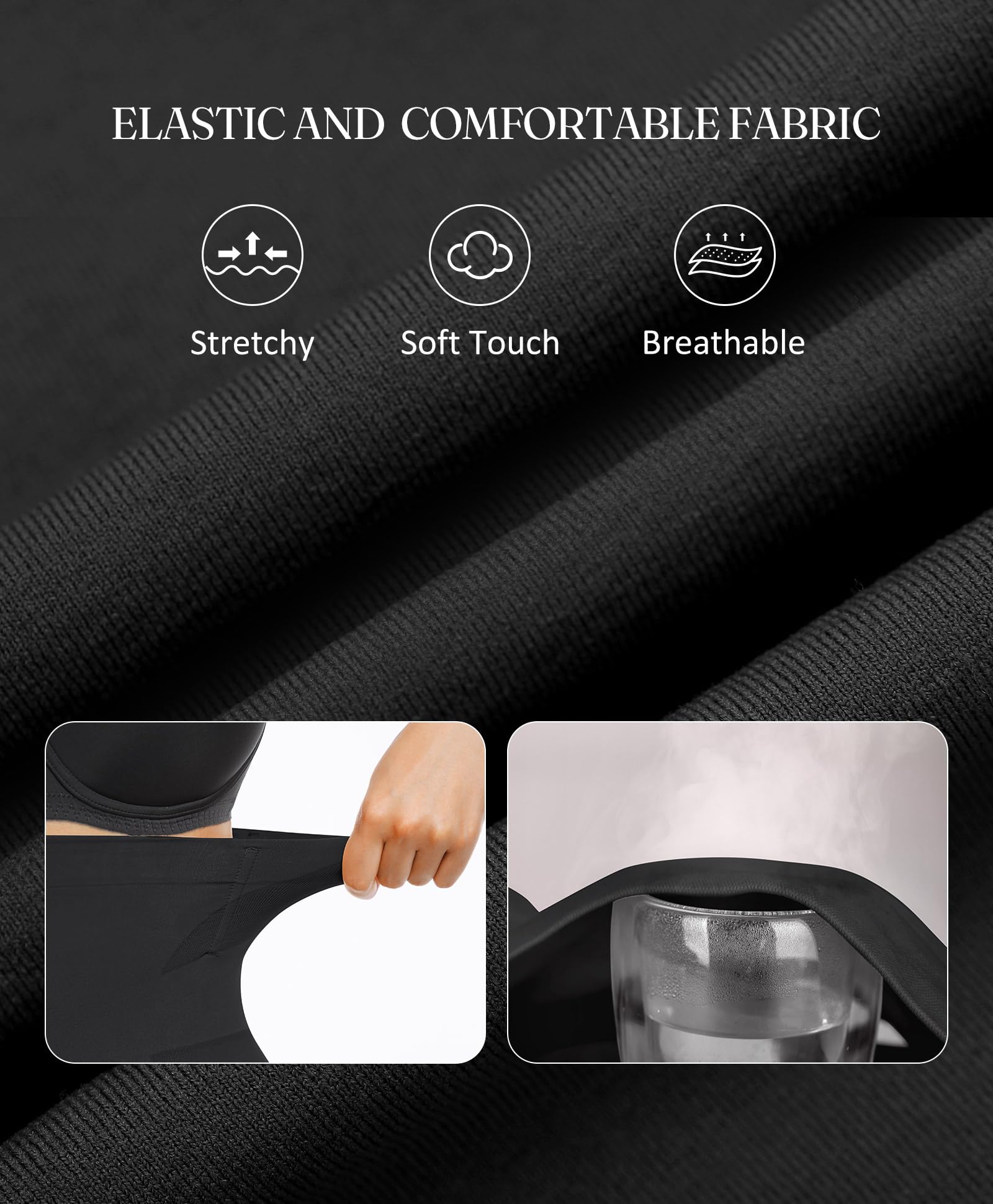 FeelinGirl Shapewear for Women Tummy Control High Waisted Light Shaping Butt Lifting Shapewear Shorts Body Shaper - Image 4