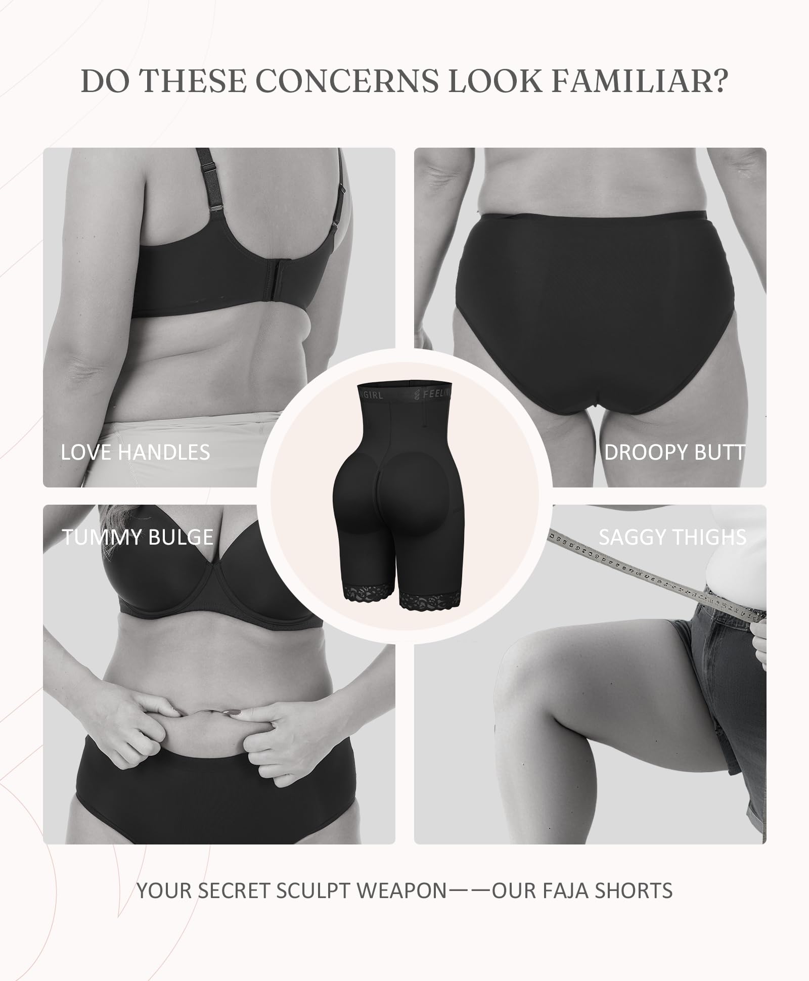 FeelinGirl Tummy Control Shapewear for Women Faja Shorts High Waisted Seamless Body Shaper with Zipper Crotch - Image 6