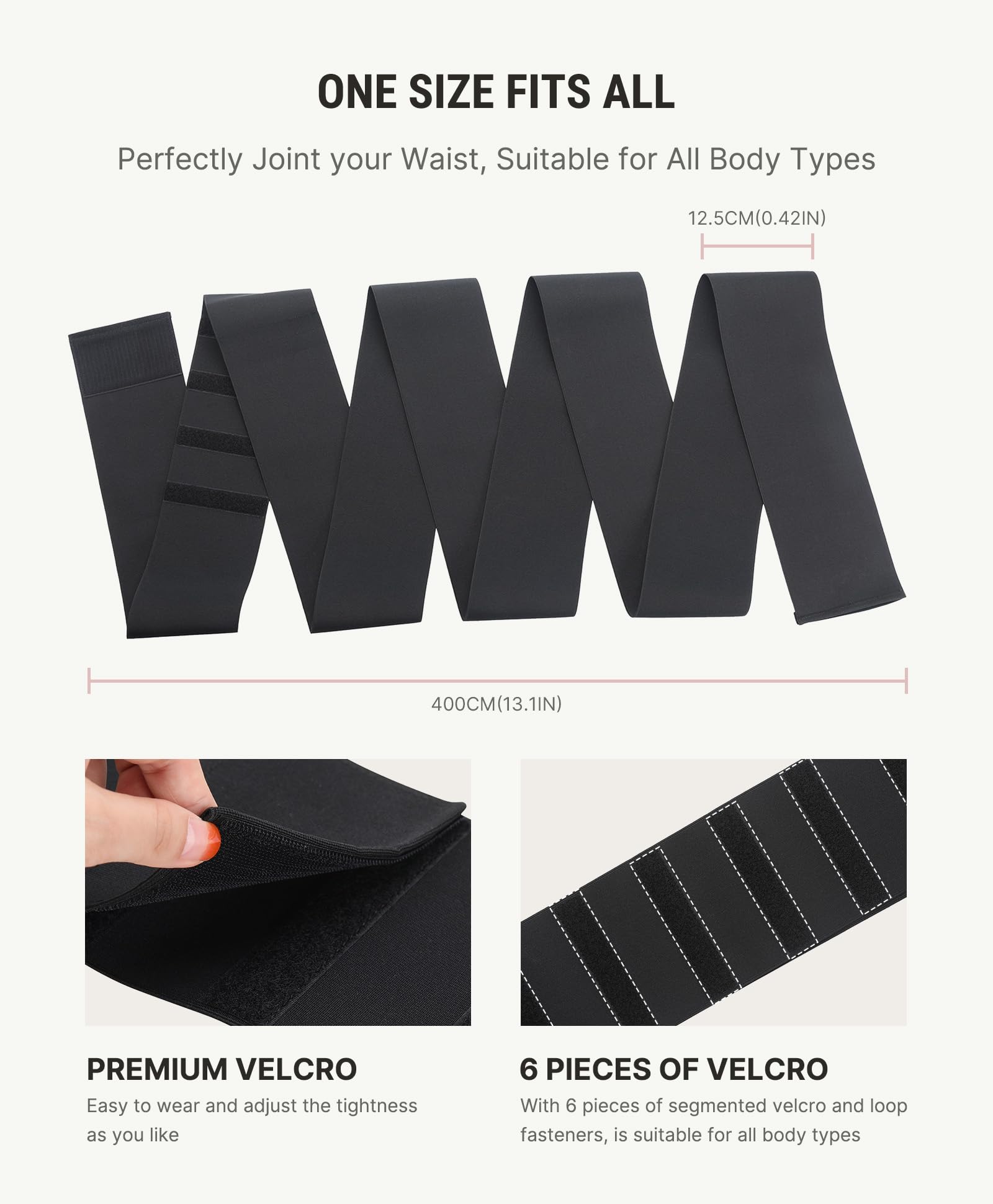 FeelinGirl Waist Trainer for Women Tummy Control Trimmer Belt Waist Cincher Bandage Wrap Plus Size Body Shaper - Image 5