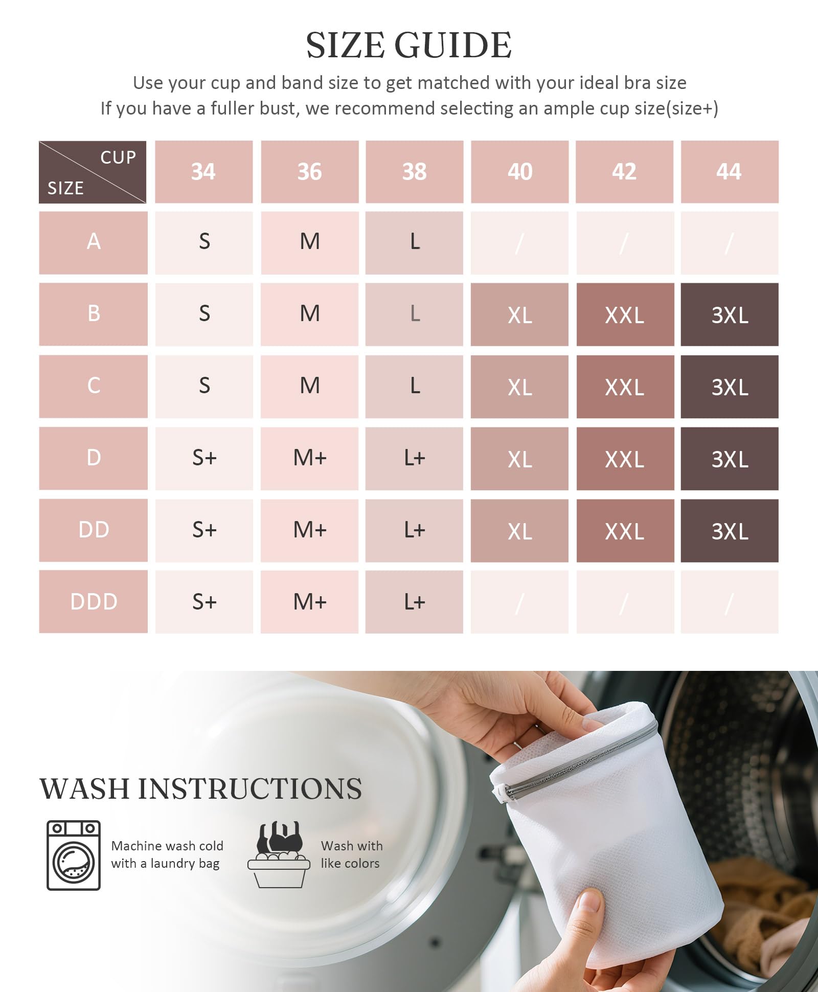 FeelinGirl Wireless Bras for Women No Underwire Comfortable Bras with Support and Lift Deep V Push Up for Everyday Wear - Image 6