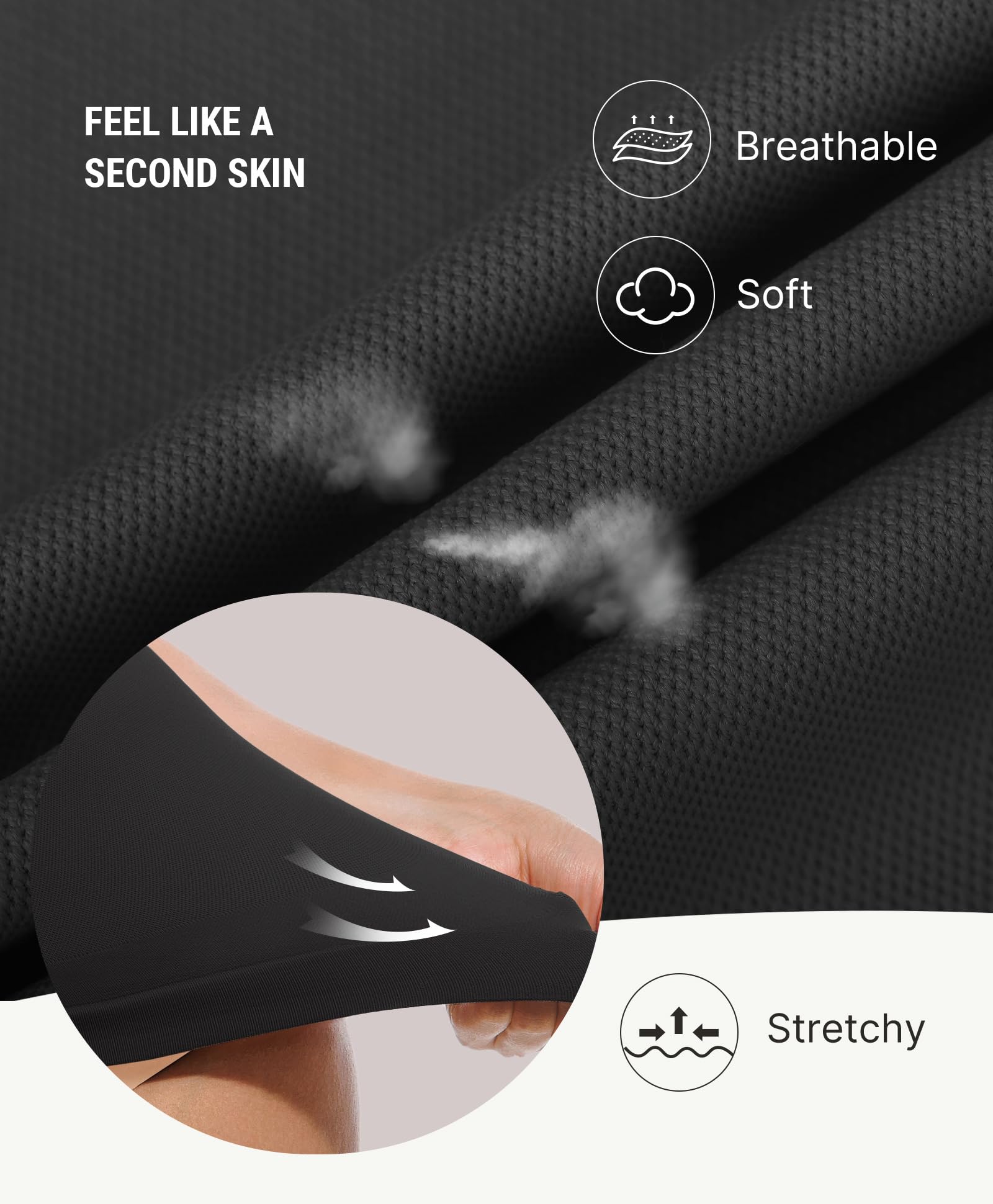 FeelinGirl Womens Tank Top Shapewear Tummy Control Tops Slimming Cami Tank Seamless Compression V Neck Camisole - Image 3